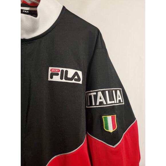 Vtg Fila Mens Italia Embroidered Zip Track Jacket Size XL Italian 90s Y2K Soccer - Picture 3 of 11